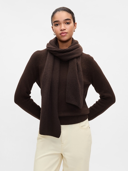 Image number 3 showing, CashSoft Rib Scarf