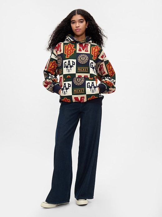 5 of 8 showing, with the color patchwork of product Gap × Disney Mickey Mouse Logo Hoodie