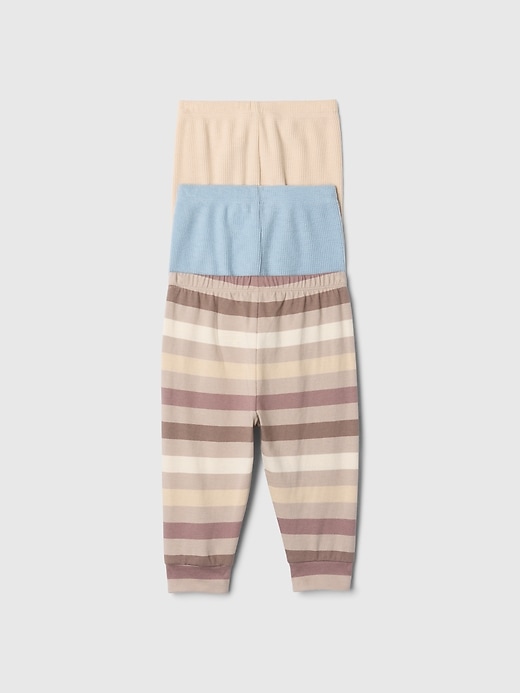 2 of 8 showing, with the color bedrock beige of product Baby First Favorites Pull-On Pants (3-Pack)
