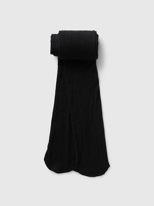 1 of 8 showing, with the color true black of product Dot Sheer Tights