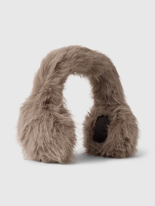 1 of 8 showing, with the color quail brown of product Faux Fur Earmuffs