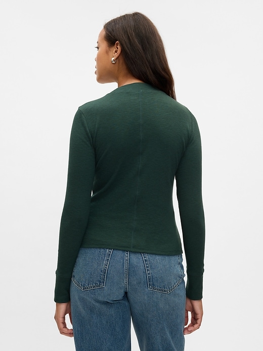 Essential Rib Mockneck T-Shirt | Gap
