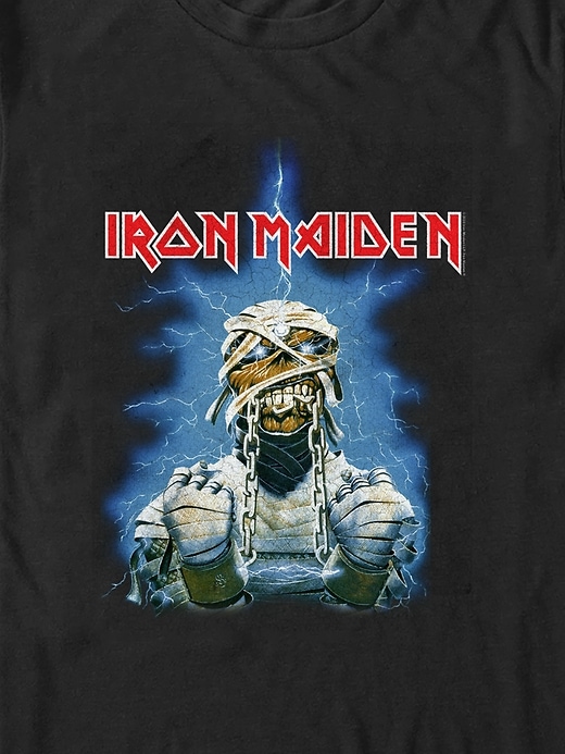2 of 8 showing, with the color BLACK of product Iron Maiden Unchained Eddie Graphic Tee