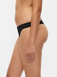 Low Rise Lace Thong