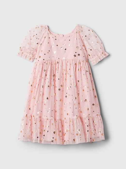 Image number 2 showing, Baby & Toddler Metallic Tulle Dress