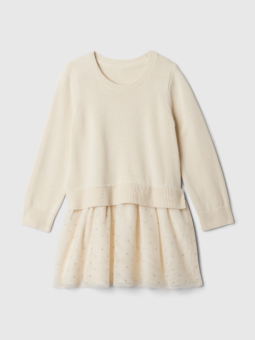 Image number 2 showing, Baby & Toddler 2-in-1 Sweater Tulle Dress