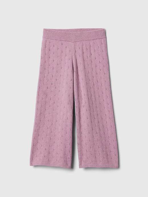 2 of 8 showing, with the color lavender mist of product Baby & Toddler CashSoft Pointelle Pants