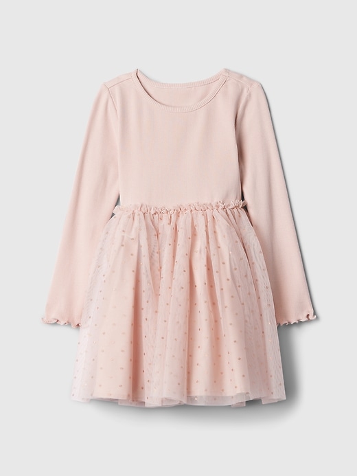 Image number 2 showing, Baby & Toddler 2-in-1 Ruffle Tulle Dress