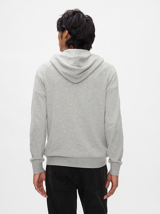 2 of 8 showing, with the color Light grey heather of product CashSoft Hoodie