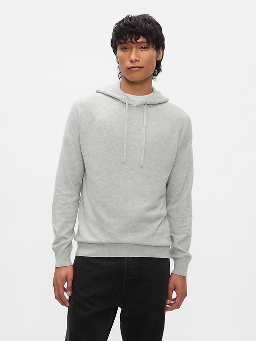 1 of 8 showing, with the color Light grey heather of product CashSoft Hoodie