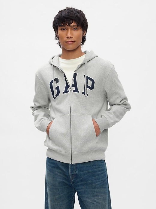 Image number 1 showing, VintageSoft Arch Logo Full-Zip Hoodie