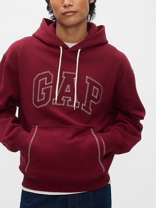 Image number 4 showing, Heavyweight Stitch Logo Hoodie
