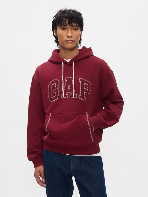 Image number 1 showing, Heavyweight Stitch Logo Hoodie