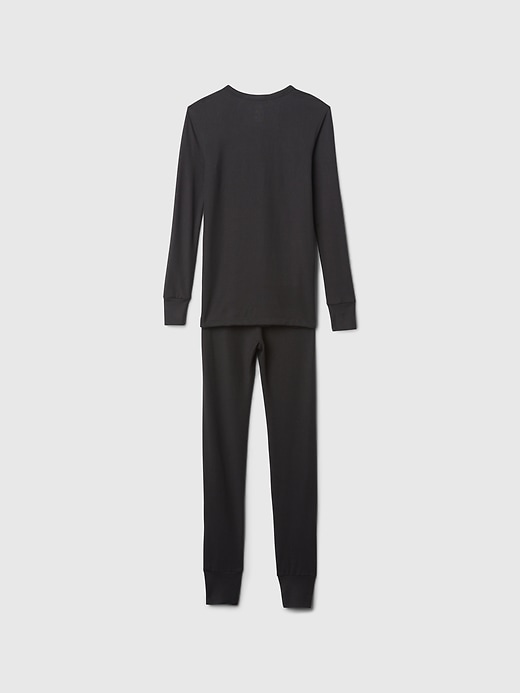 2 of 8 showing, with the color black of product Kids SuperCozy PJ Set