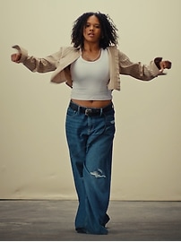 Mid Rise UltraSoft Baggy Jeans | Gap