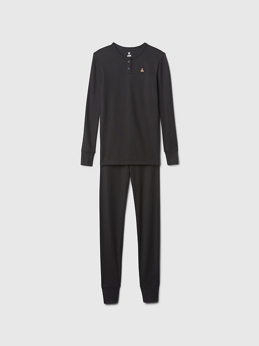 1 of 8 showing, with the color black of product Kids SuperCozy PJ Set