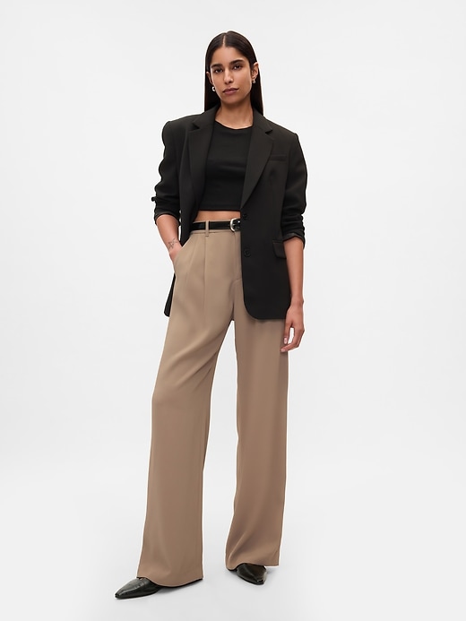 365 High Rise Pleated Trousers Gap