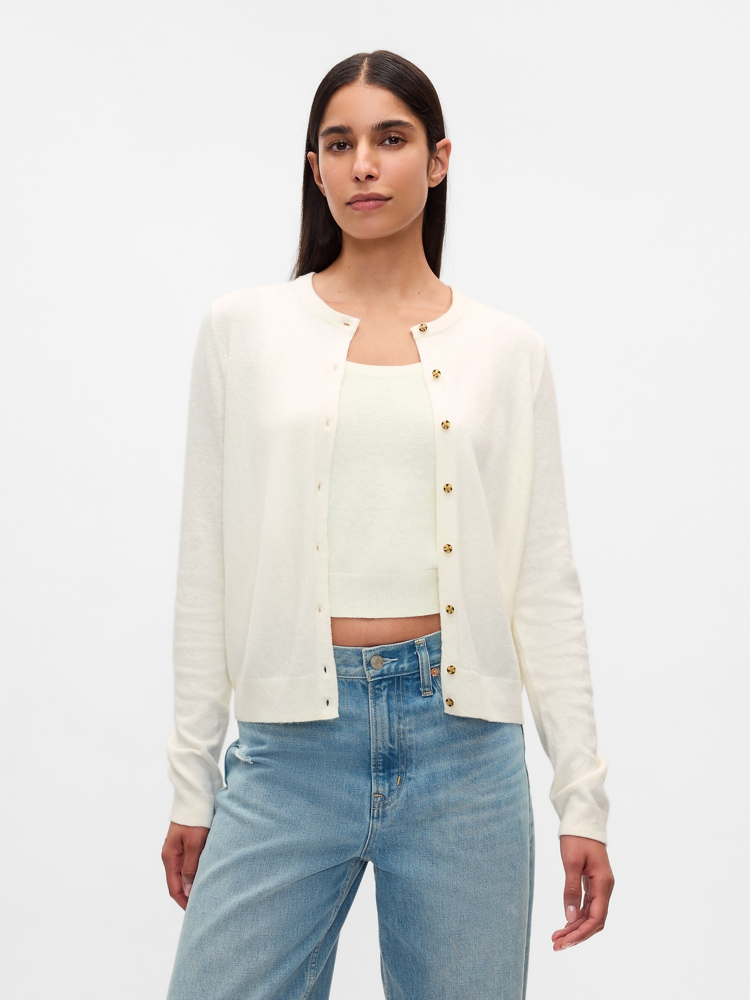 CashSoft Cardigan - Beige