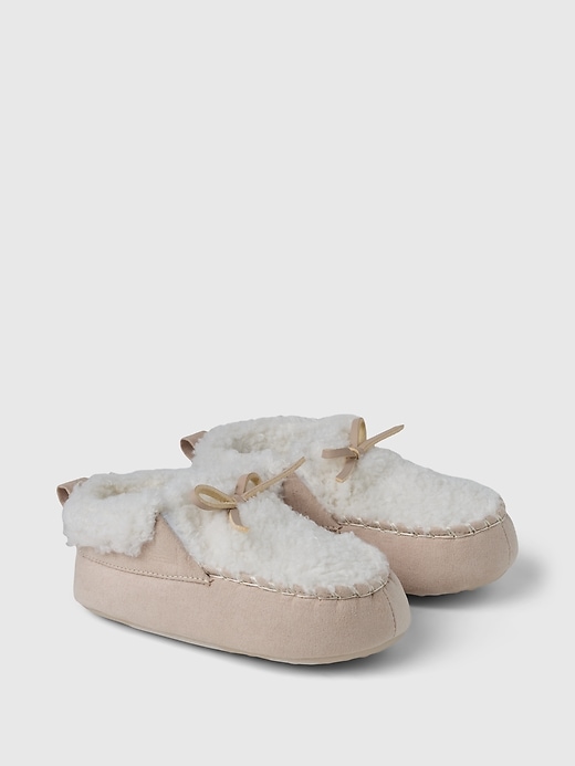 Image number 2 showing, Baby & Toddler Cozy Moc Slippers