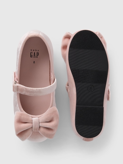 Image number 3 showing, Baby & Toddler Velvet Mary Jane Flats
