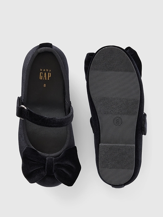 Image number 3 showing, Baby & Toddler Velvet Mary Jane Flats