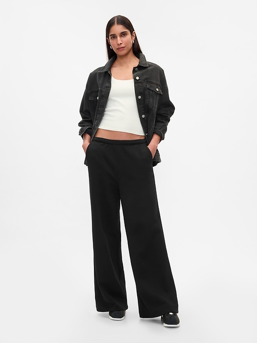 Image number 1 showing, VintageSoft Baggy Wide-Leg Sweatpants