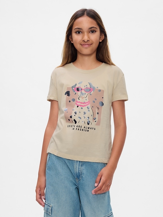 1 of 8 showing, with the color chino of product Kids Graphic T-Shirt
