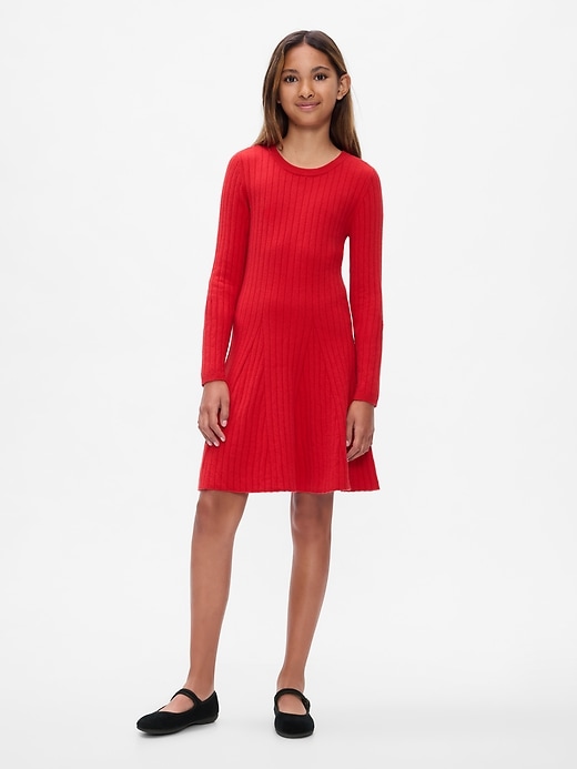 Image number 1 showing, Kids CashSoft Rib Sweater Dress