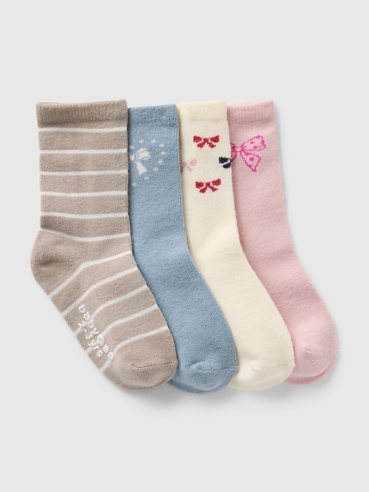 View large product image 1 of 1. Baby & Toddler Crew Socks (4-Pack)