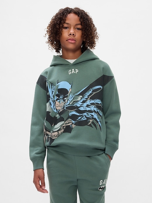 Image number 1 showing, Kids DC™ Batman VintageSoft Logo Hoodie