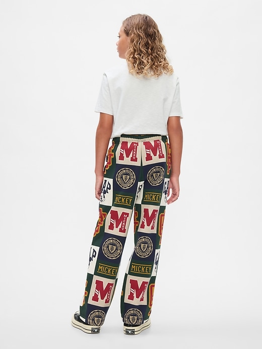 2 of 8 showing, with the color patchwork of product Gap × Disney Kids VintageSoft Mickey Mouse Logo Sweatpants