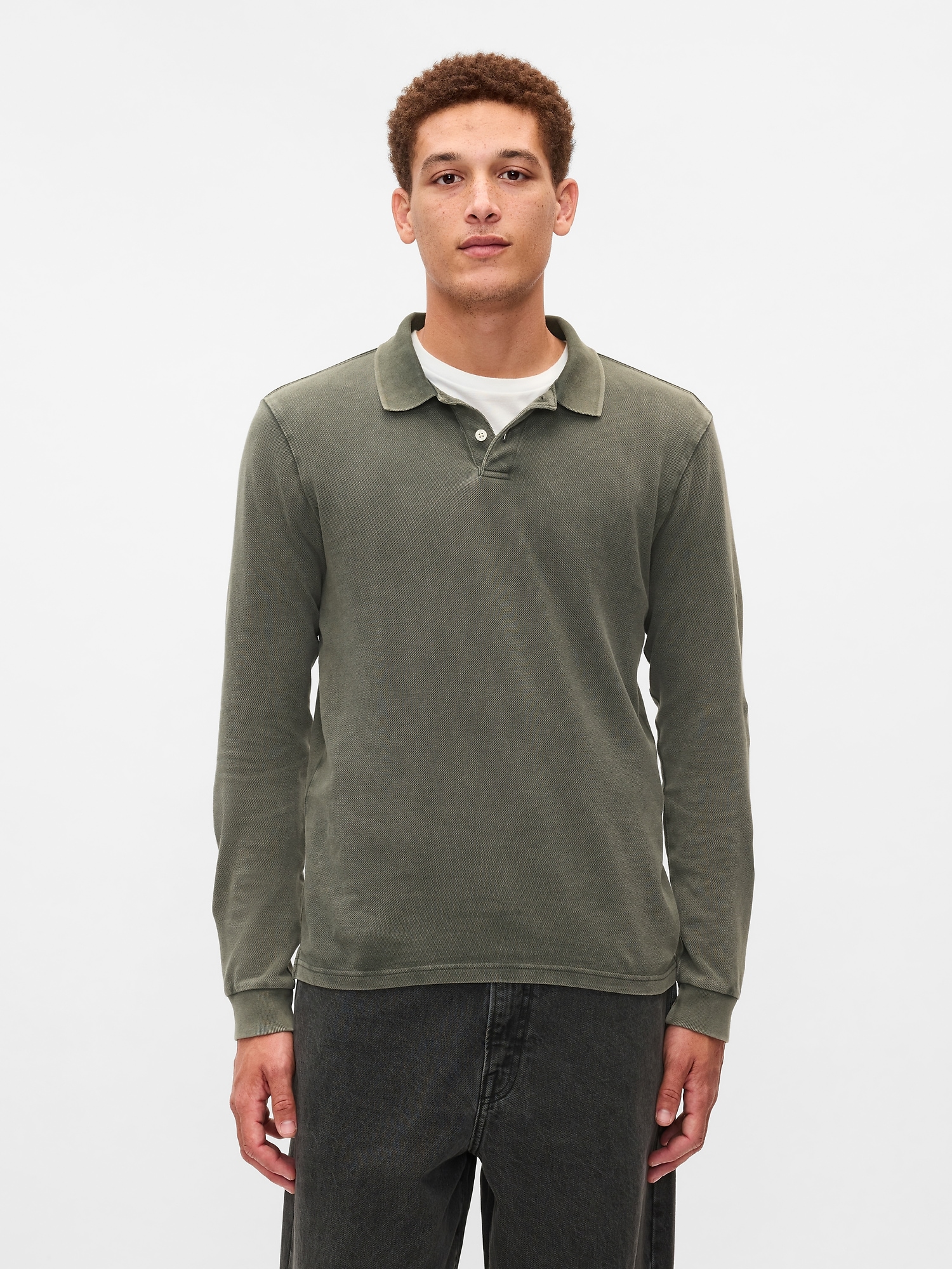 Long Sleeve Polo Shirts | Gap