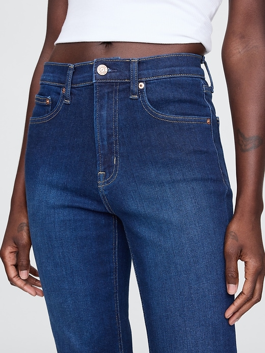 Image number 8 showing, High Rise Cropped Capri Jeans