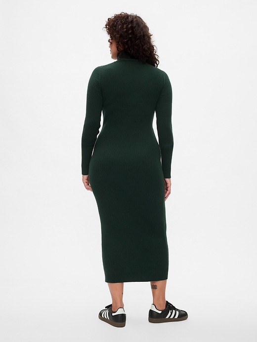 Turtleneck Rib Sweater Midi Dress | Gap Turtleneck Rib Sweater Midi Dress | Gap