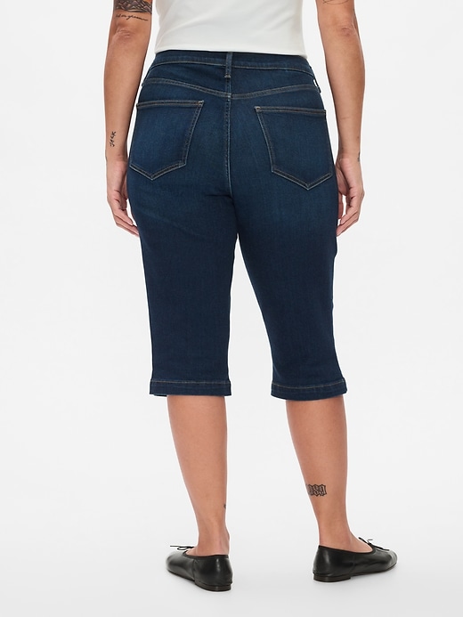 Image number 6 showing, High Rise Cropped Capri Jeans