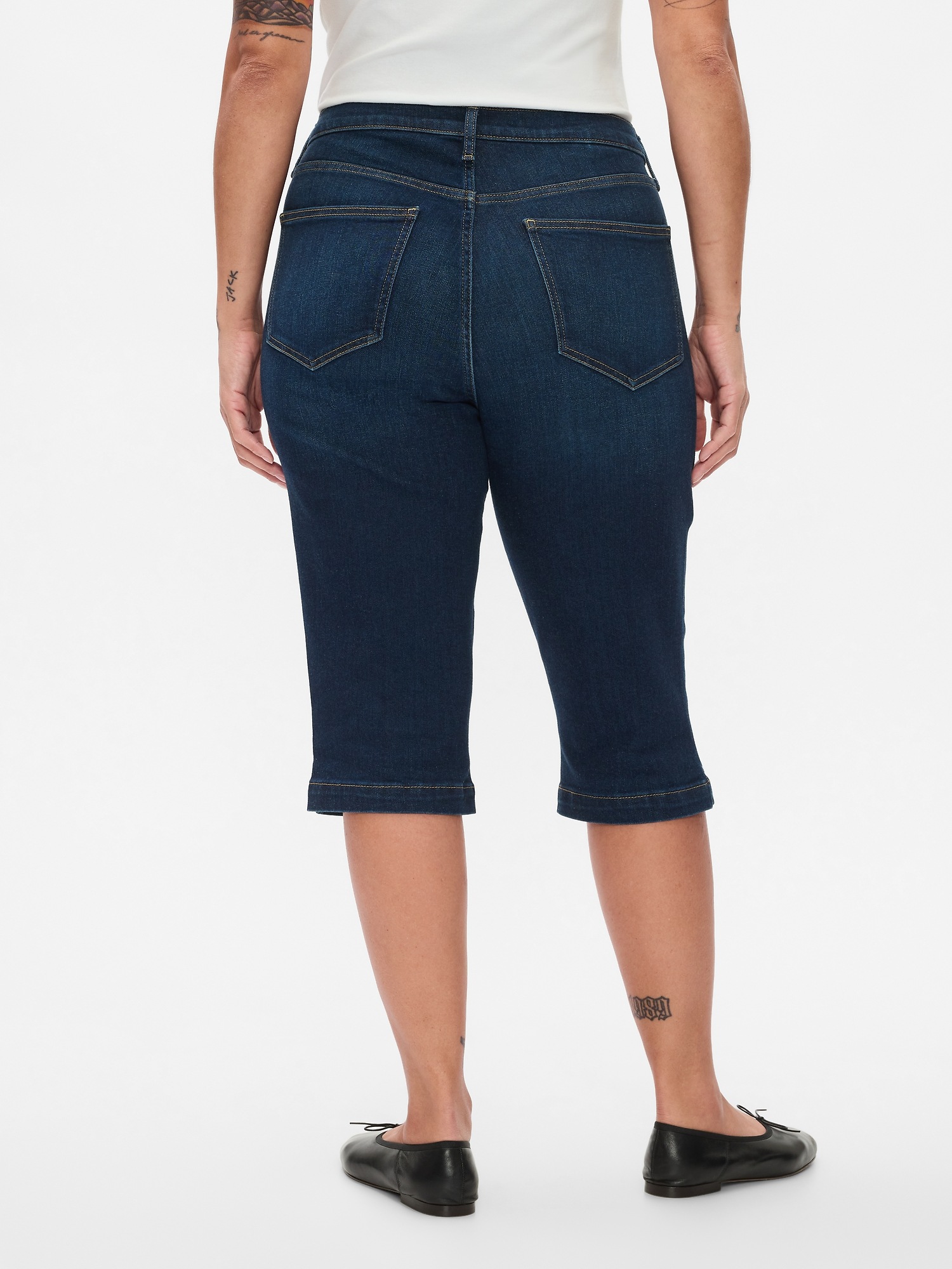 Женские джинсы Gap High Rise Cropped Capri Jeans — фото 6