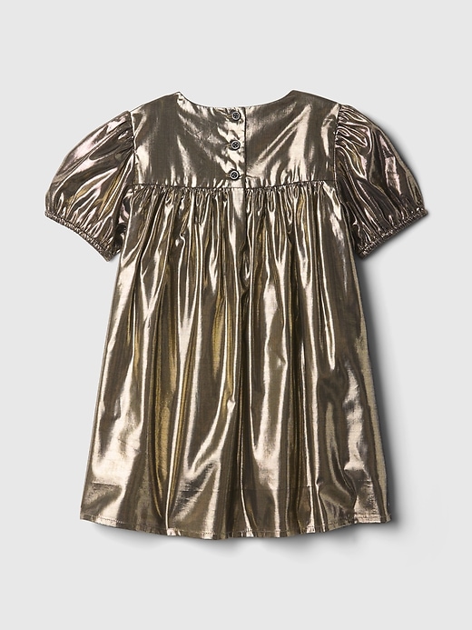 Image number 3 showing, Baby & Toddler Metallic Bow Dress