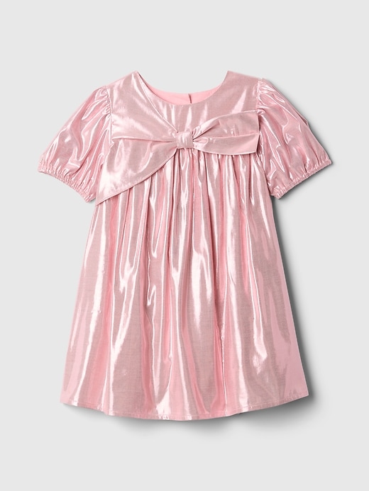 Image number 2 showing, Baby & Toddler Metallic Bow Dress