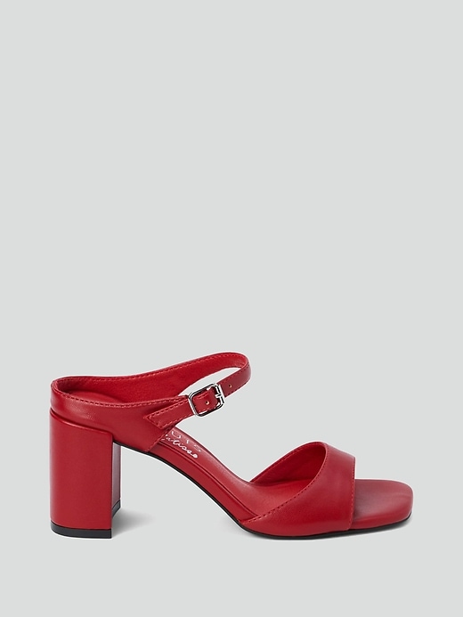 1 of 8 showing, with the color RED of product Donnie Heeled Sandal