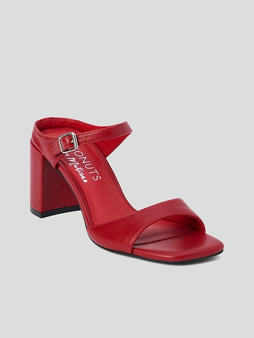 2 of 8 showing, with the color RED of product Donnie Heeled Sandal