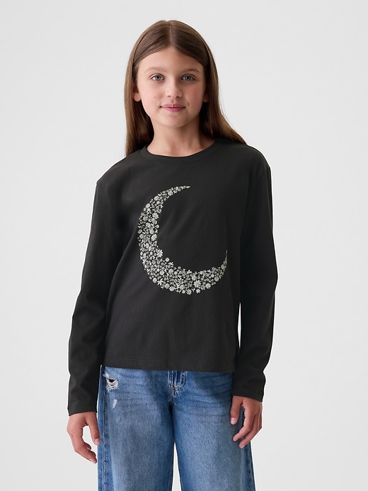 1 of 8 showing, with the color moonless night of product Kids Graphic T-Shirt