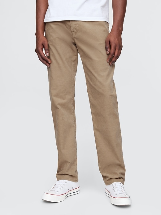 2 of 8 showing, with the color Chino academy of product Straight Corduroy Jeans