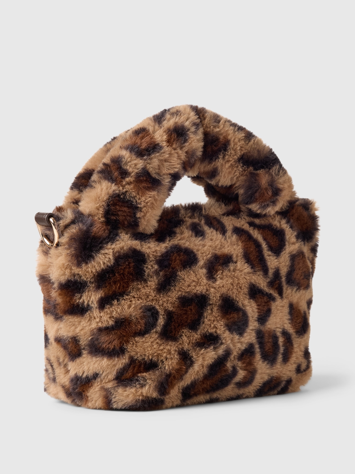 Kids Leopard Faux Fur Crossbody Bag | Gap