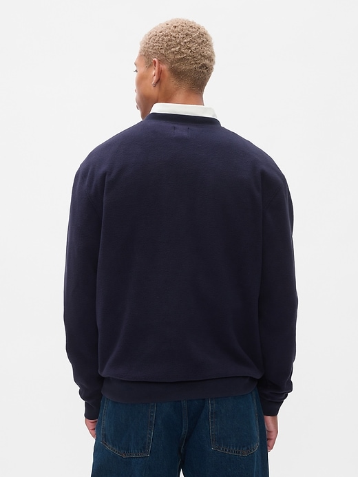 2 of 8 showing, with the color NAVY UNIFORM of product Gap Athletic Logo Sweatshirt