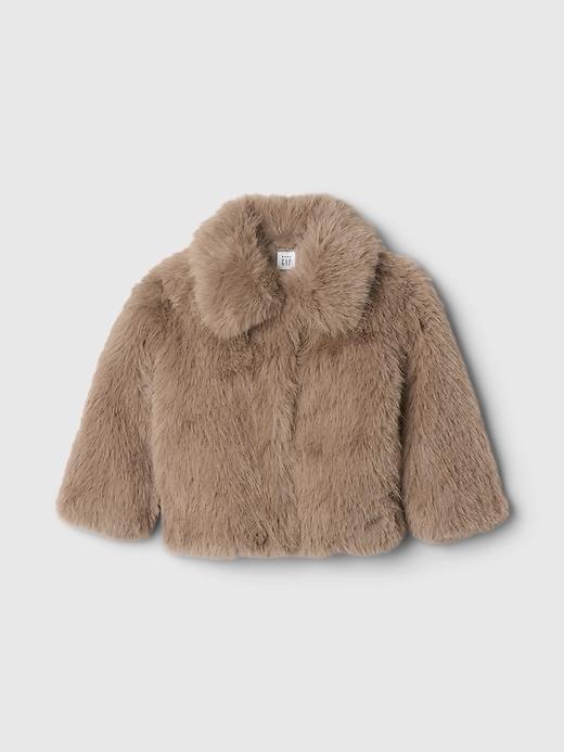 Image number 2 showing, Baby & Toddler Recycled Faux Fur Jacket