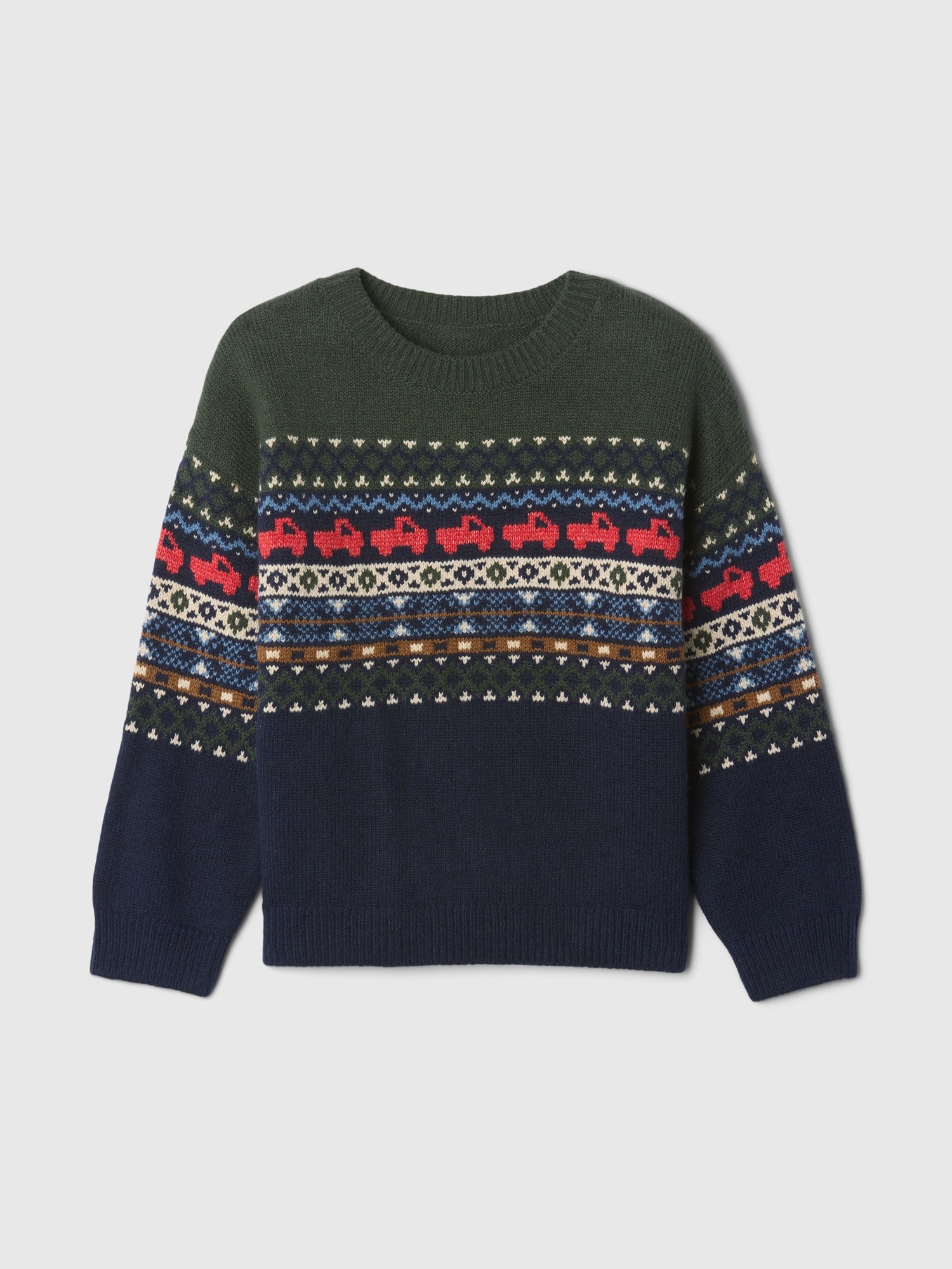 Свитер Gap CashSoft Crewneck Sweater для малышей, цвет: Разноцветный — фото 2