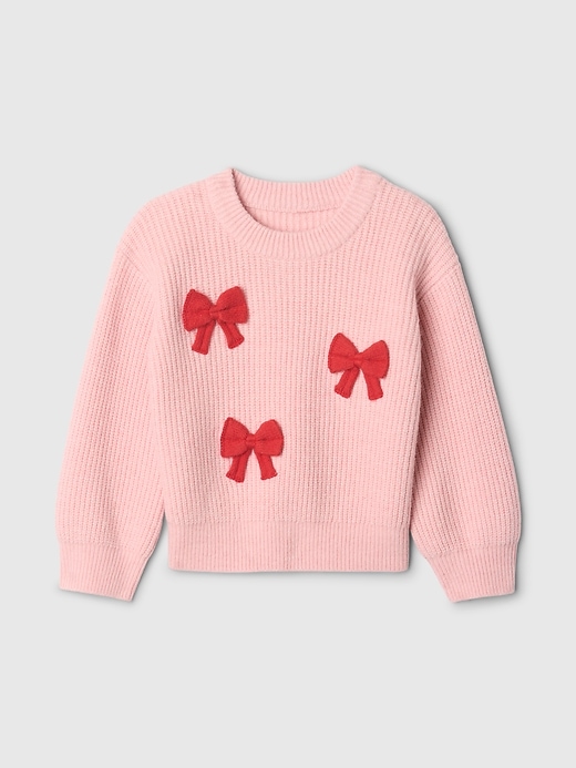 Image number 2 showing, Baby & Toddler CashSoft Bow Sweater