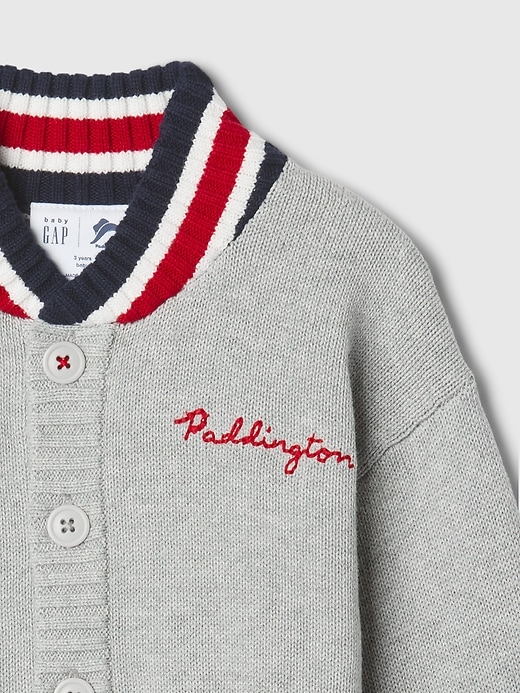 Image number 4 showing, Baby & Toddler Paddington Embroidered Varsity Sweater