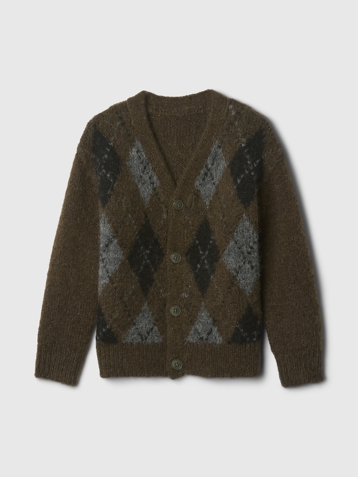 2 of 8 showing, with the color MULTI of product Baby & Toddler Argyle Cardigan Sweater