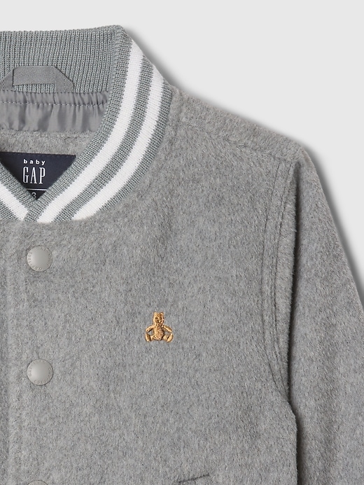 Image number 3 showing, Baby & Toddler Wool Bomber Jacket
